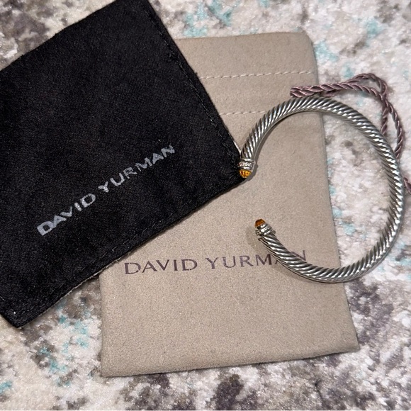 David Yurman 5mm Citrine Cable Bracelet w/ Diamonds - Picture 14 of 14